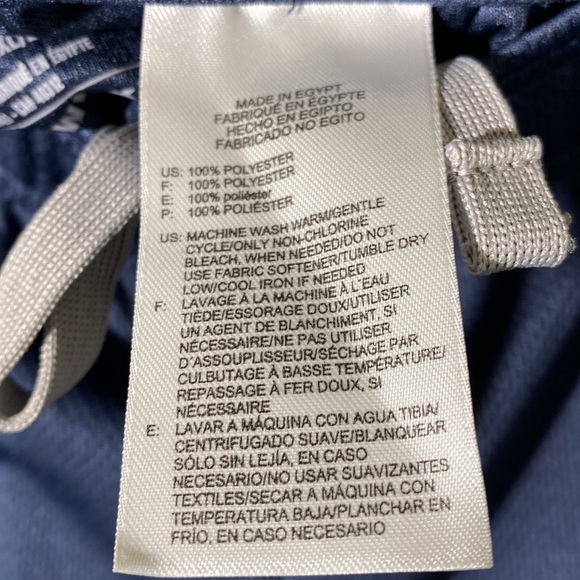 Reebok Men's Athletic Gym Shorts Blue 2XL AntiMicrobial Pockets Drawstring - Picture 7 of 9